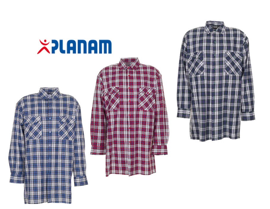 temp_bersicht_flanellhemd_2 Planam Flanellhemd Arbeitshemd Größe 37/38 - 49/50, in 3 Farben