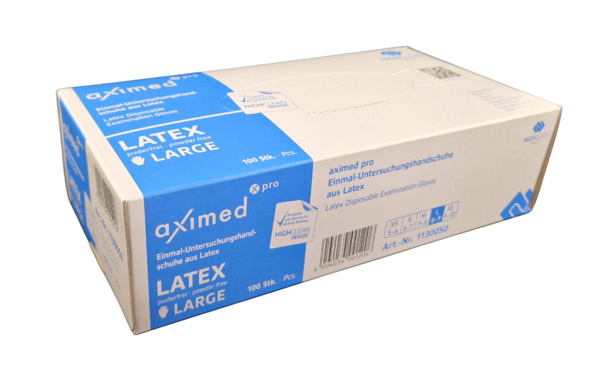 Einweghandschuhe Latex Puderfrei aximed pro