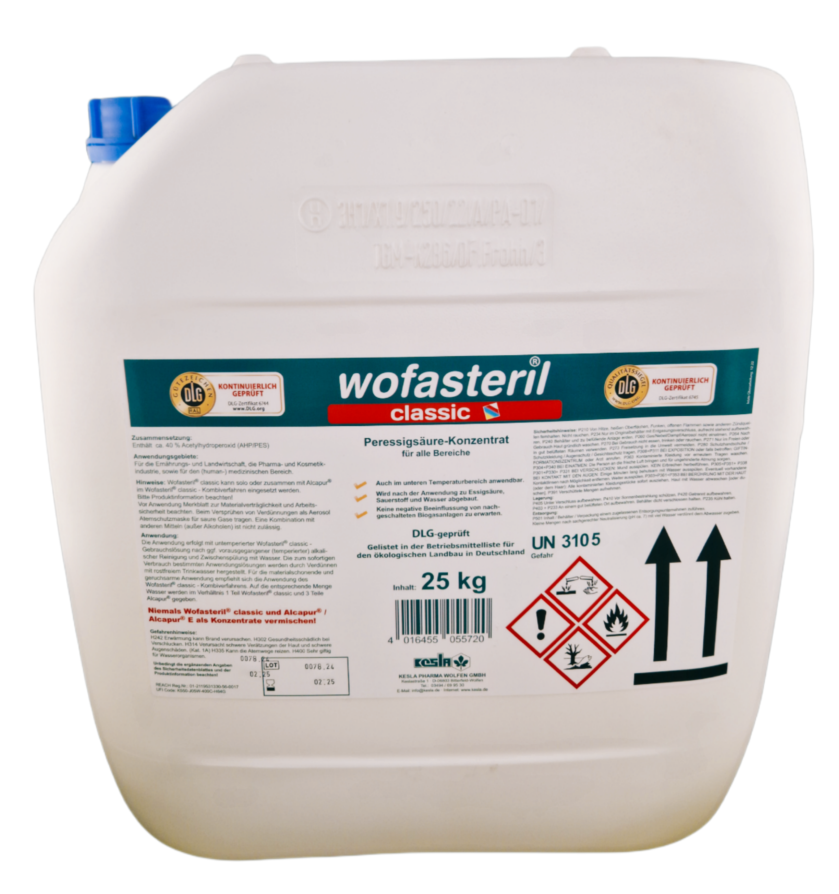 Wofasteril classic 25kg Kan Wofasteril classic 25kg Kan