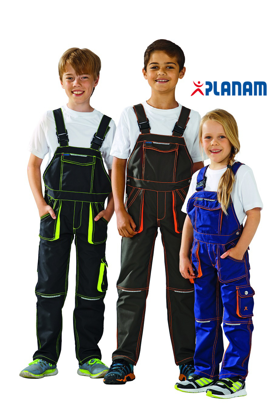 tempjunior_6122_6120_6121-1 Planam Junior Kinder-Latzhose Größe 86 - 176, in 3 Farben