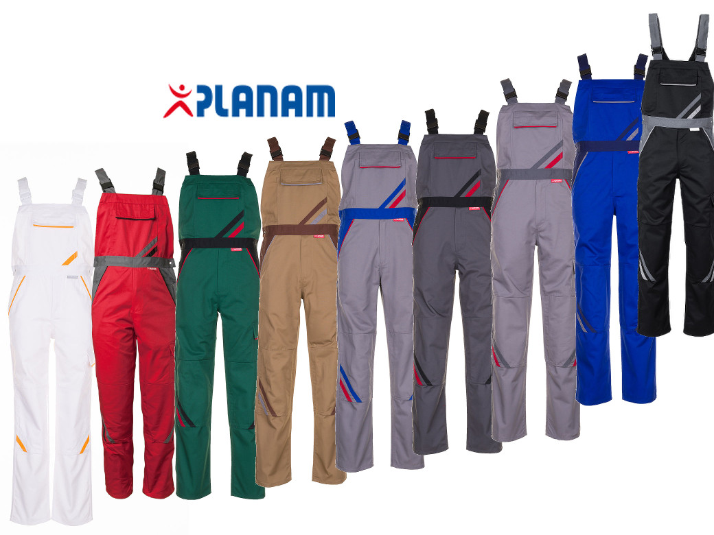 Planam Highline Herren-Latzhose Größe 24 - 118 in 9 Farben