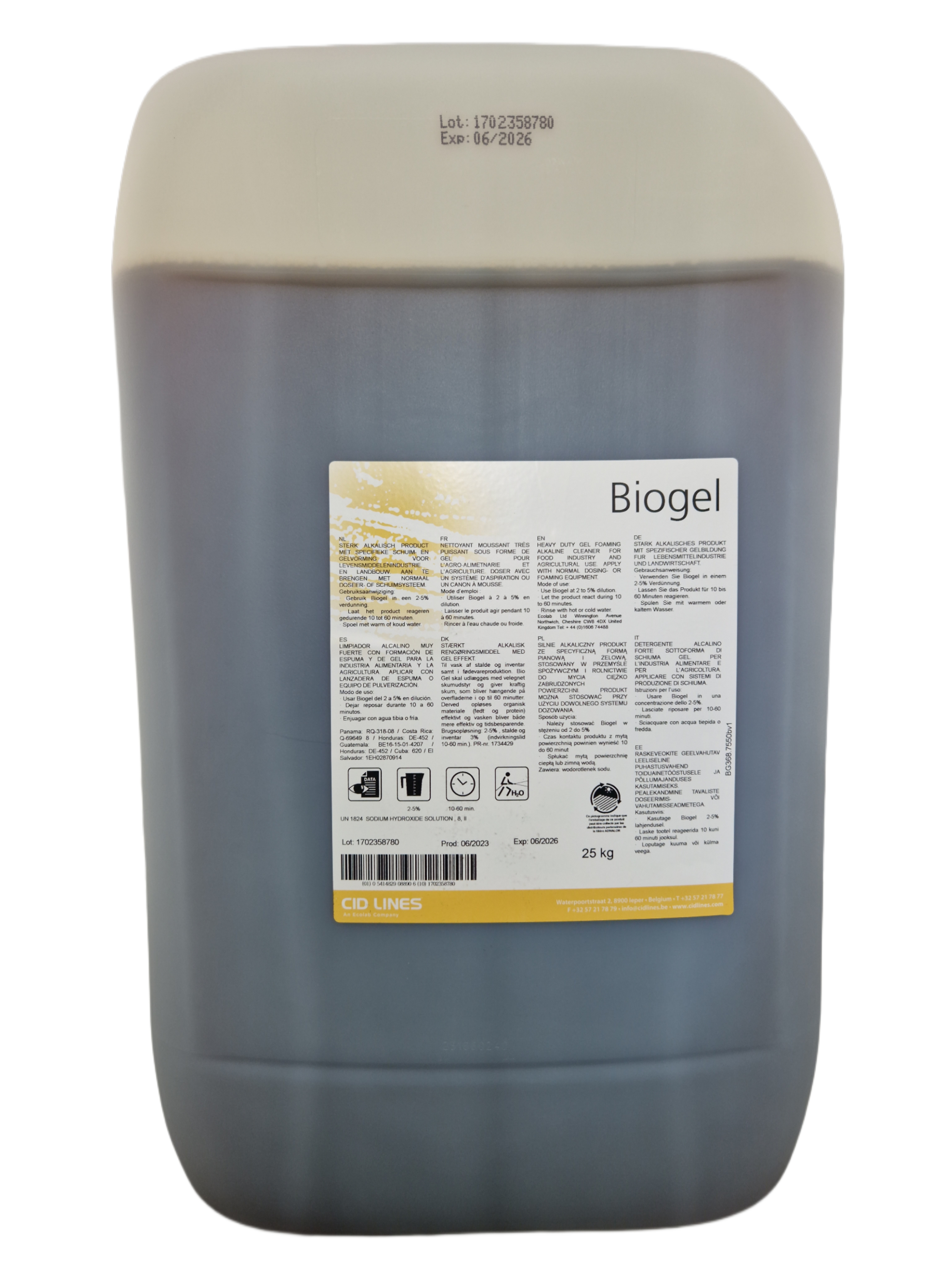 Cid Lines - Schaumreiniger Biogel Vorreiniger für das zerstören von Fett und Eiweiß Cid Lines - Schaumreiniger Biogel Vorreiniger für das zerstören von Fett und Eiweiß