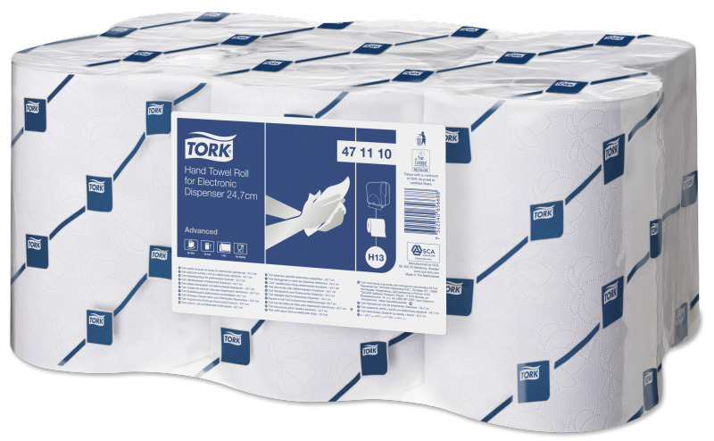 Lotus/Tork enMotion H13 Rollenhandtücher, 24,7 cm x 143m, 2 lagig weiß - 471110