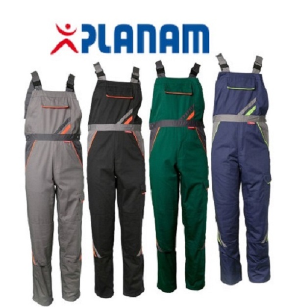 Planam Visline Latzhose Größe 24-118, in 4 Farben