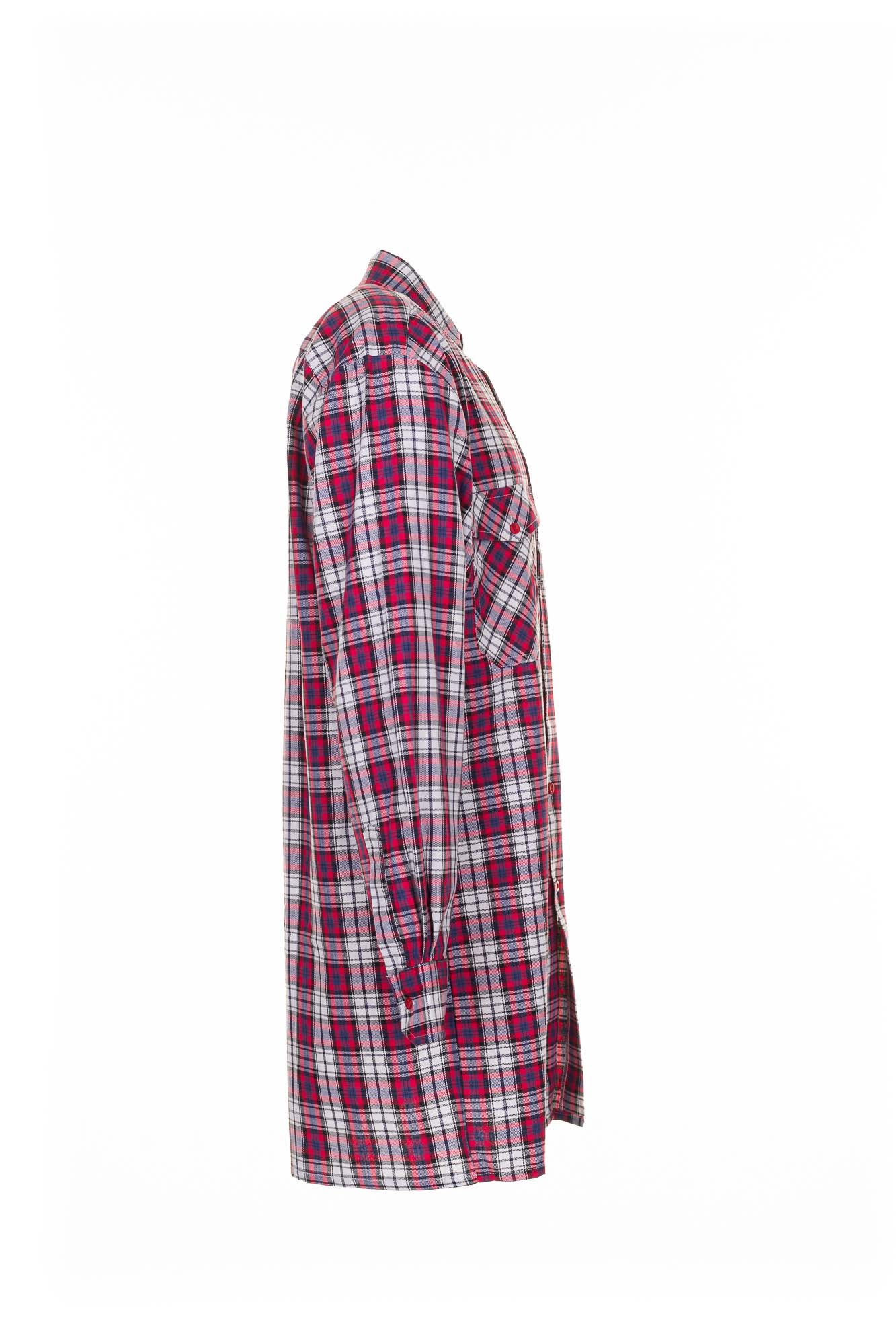 temphemden_0451_19_5 Planam Flanellhemd Arbeitshemd 0451 Rot kariert