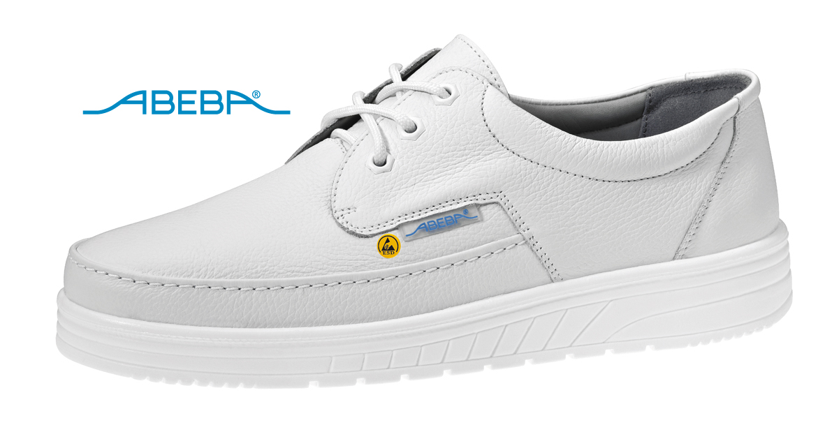 temp32600-logo ABEBA Berufsschuh Air Cushion 2600|32600 ESD O2 Küchenschuh Halbschuh Arbeitsschuh weiß