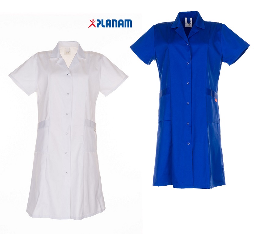 temp_bersicht_damen_berufsmantel_kurzarm Planam Damen Berufsmantel Mischgewebe 1/4 Arm Größe 34 - 54, in 2 Farben