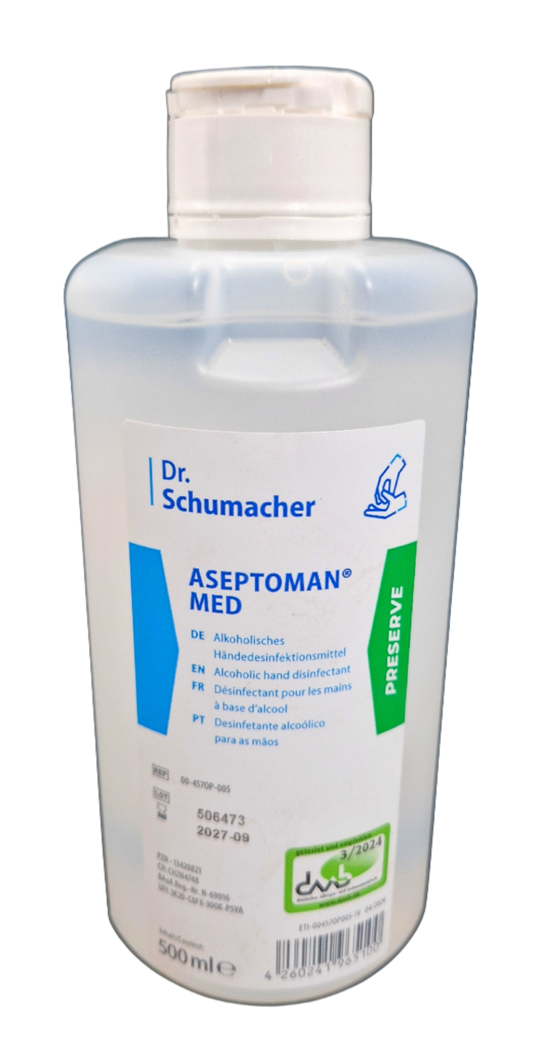ASEPTOMAN Med 500ml Händedesinfektionsmittel 00-457OP-005
