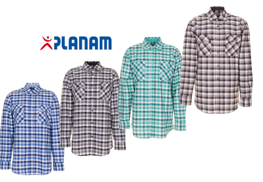 temp_bersicht_countryhemd_langarm Planam Countryhemd 1/1 langarm Arbeitshemd Größe 37/38 - 49/50, in 4 Farben