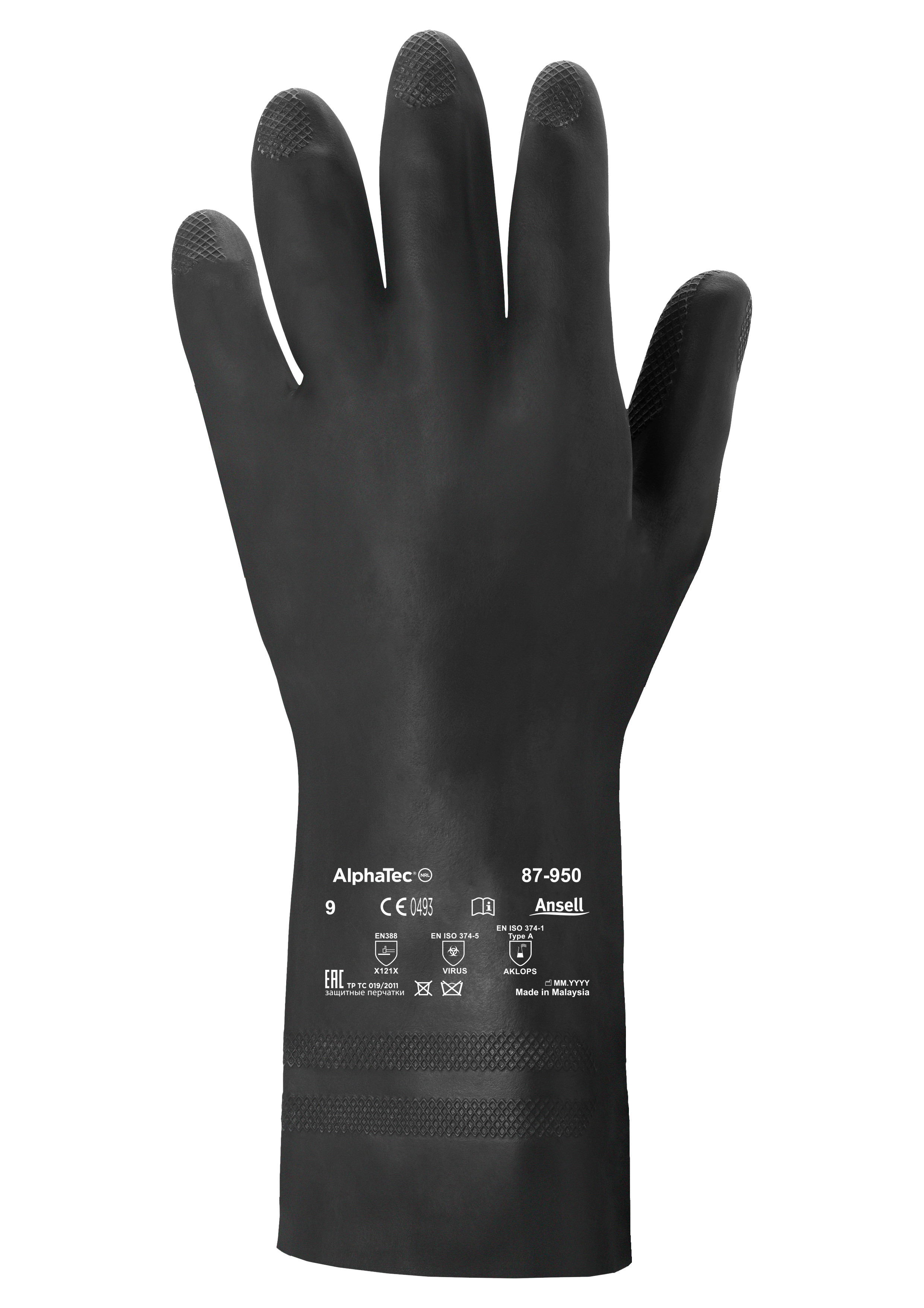 Ansell - Handschuh AlphaTec 87-950 Chemikalienschutzhandschuh (Extra™)