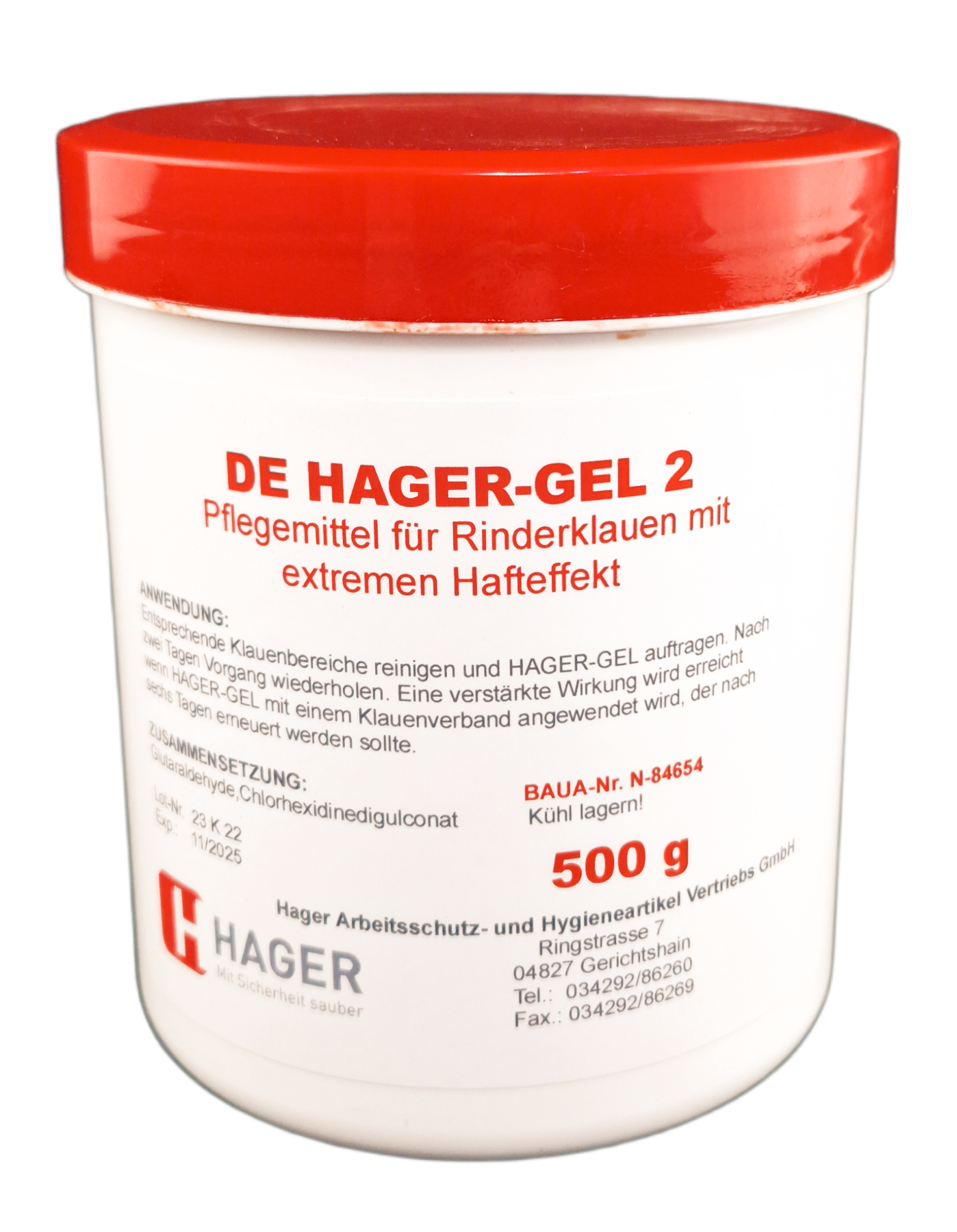 Hager - Klauen - Gel 500 ml mit Pinsel