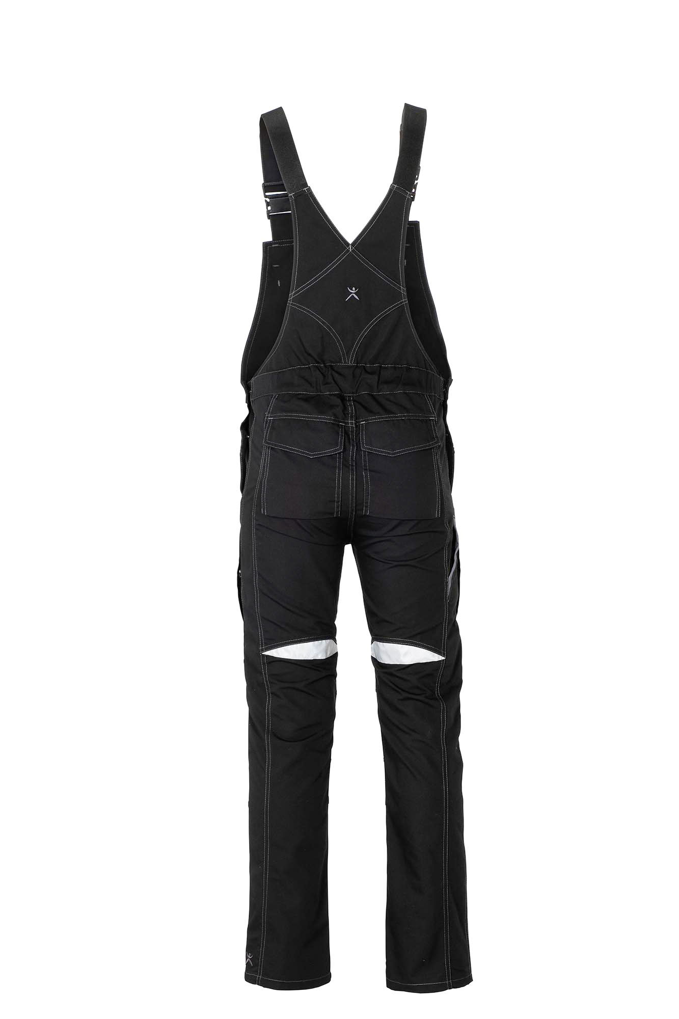 Planam Durawork Latzhose Arbeitshose Schwarz-Grau 2920