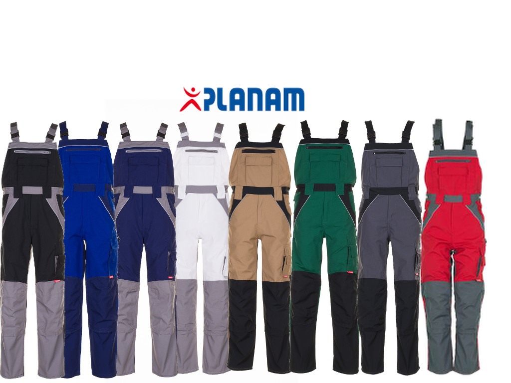 Planam Plaline Latzhose Arbeitslatzhose Größe 24 - 110, in 8 Farben