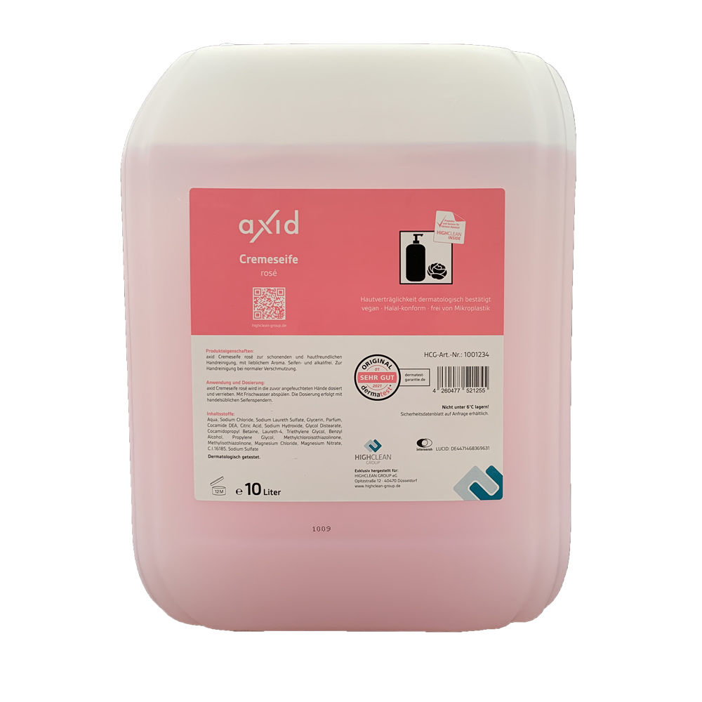 Axid Seifencreme rose extra mild 10l Kan