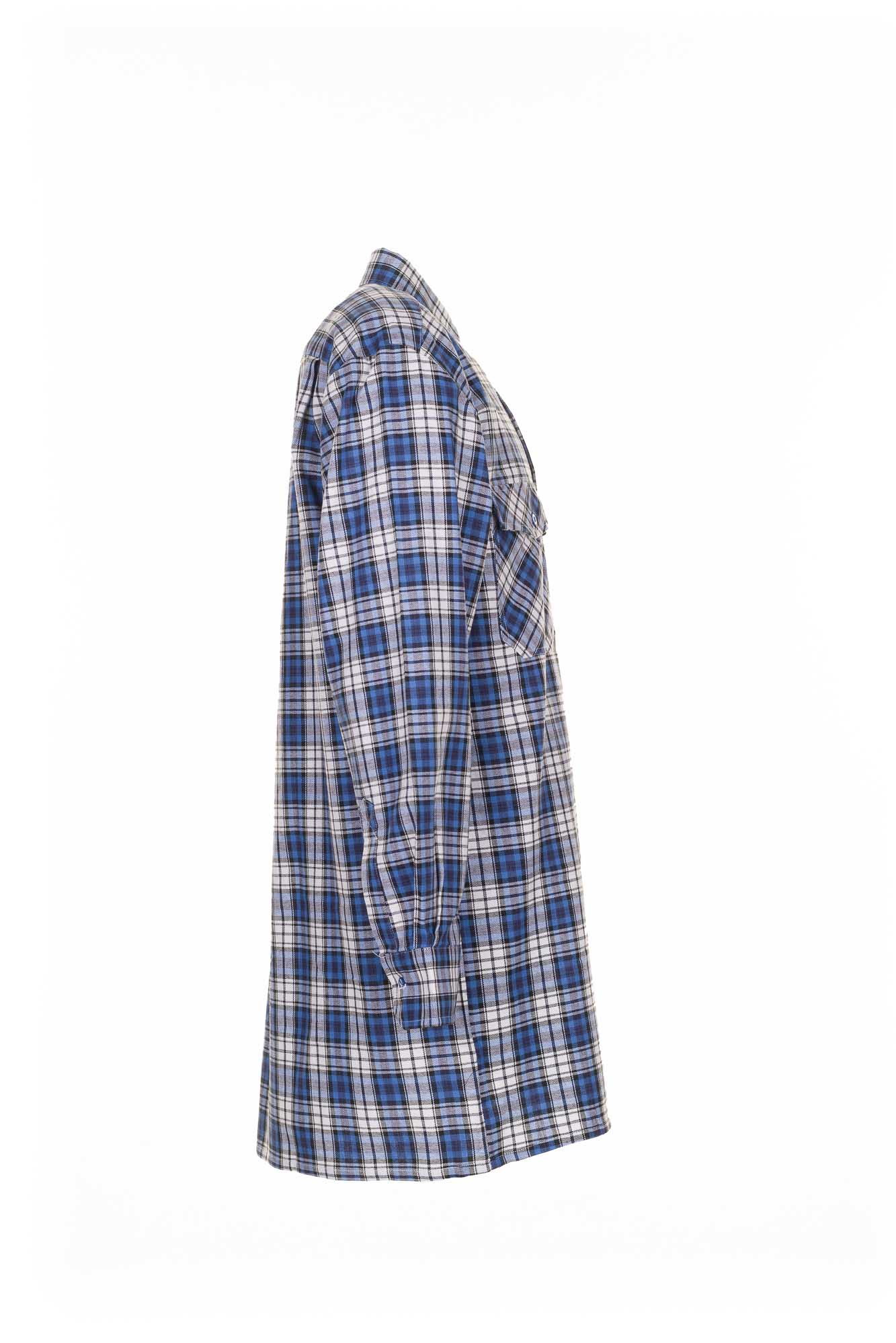 temphemden_0450_19_9 Planam Flanellhemd Arbeitshemd 0450 Blau kariert