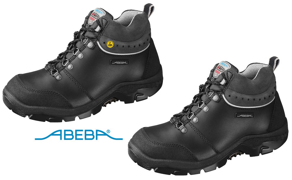 ABEBA Sicherheitsschuh Anatom 2168|32168 ESD S2 Knöchelschuh Stiefel Arbeitsschuh schwarz