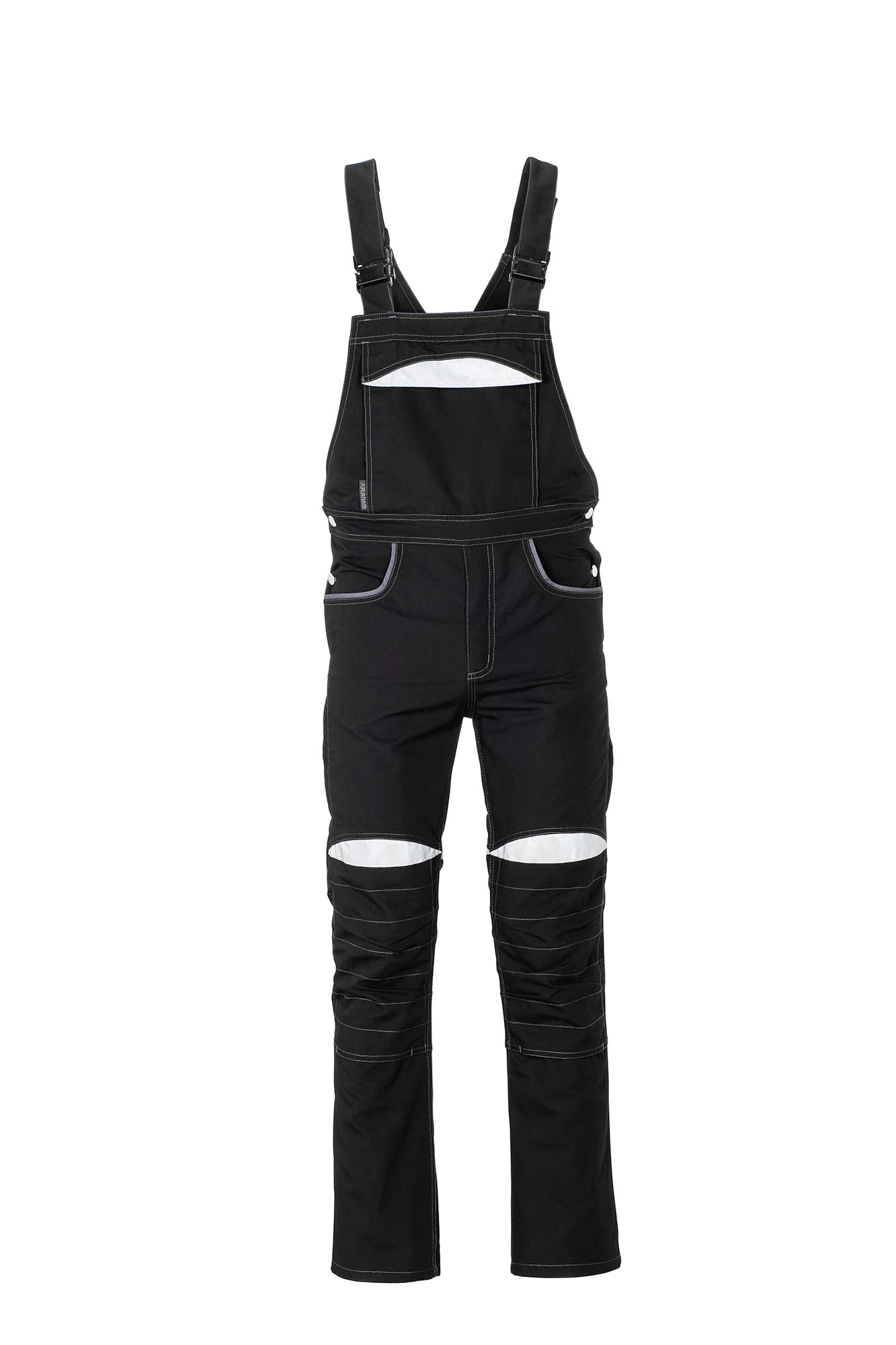 Planam Durawork Latzhose Arbeitshose Schwarz-Grau 2920