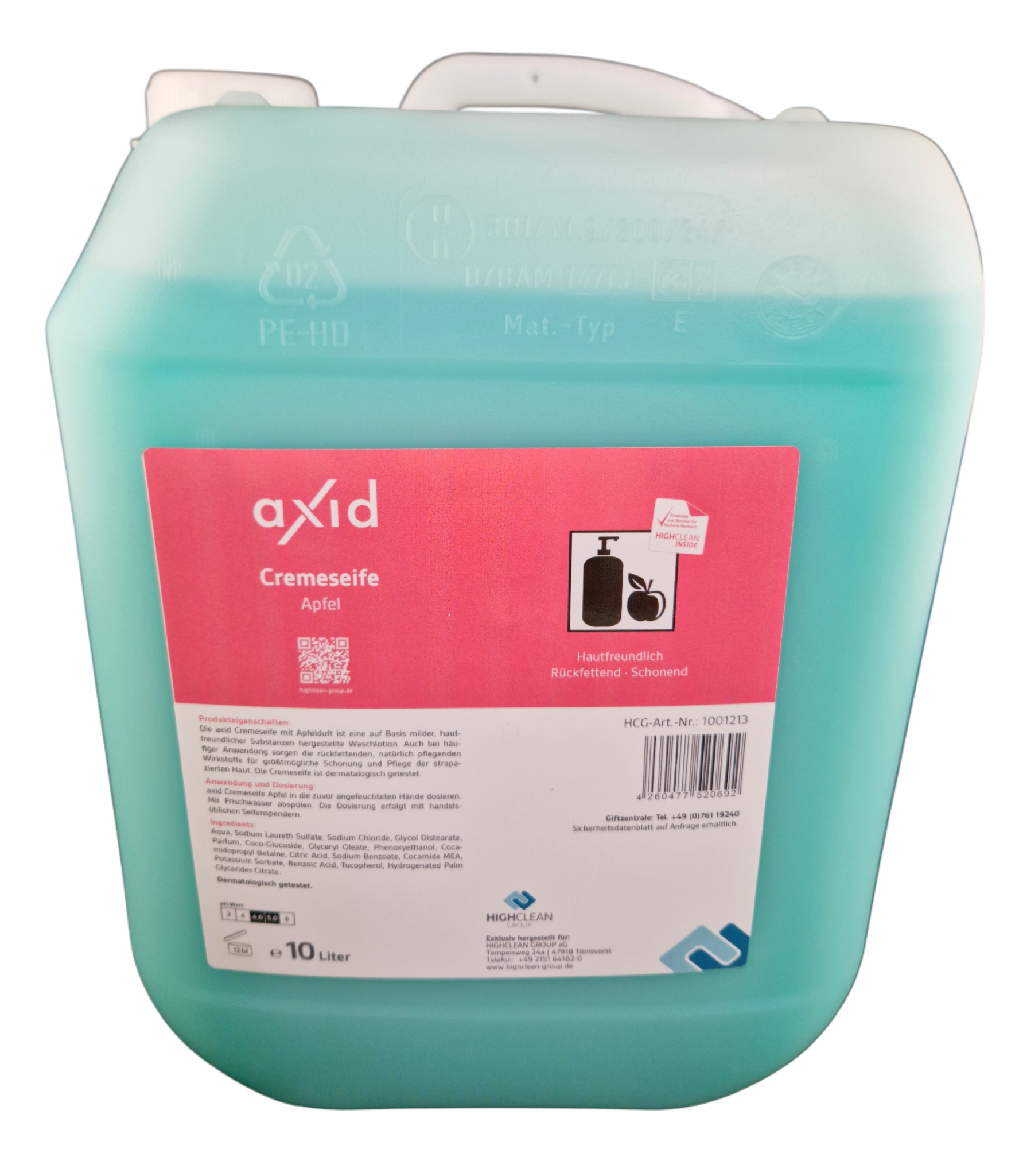 axid Cremeseife Apfel 10l Kanister