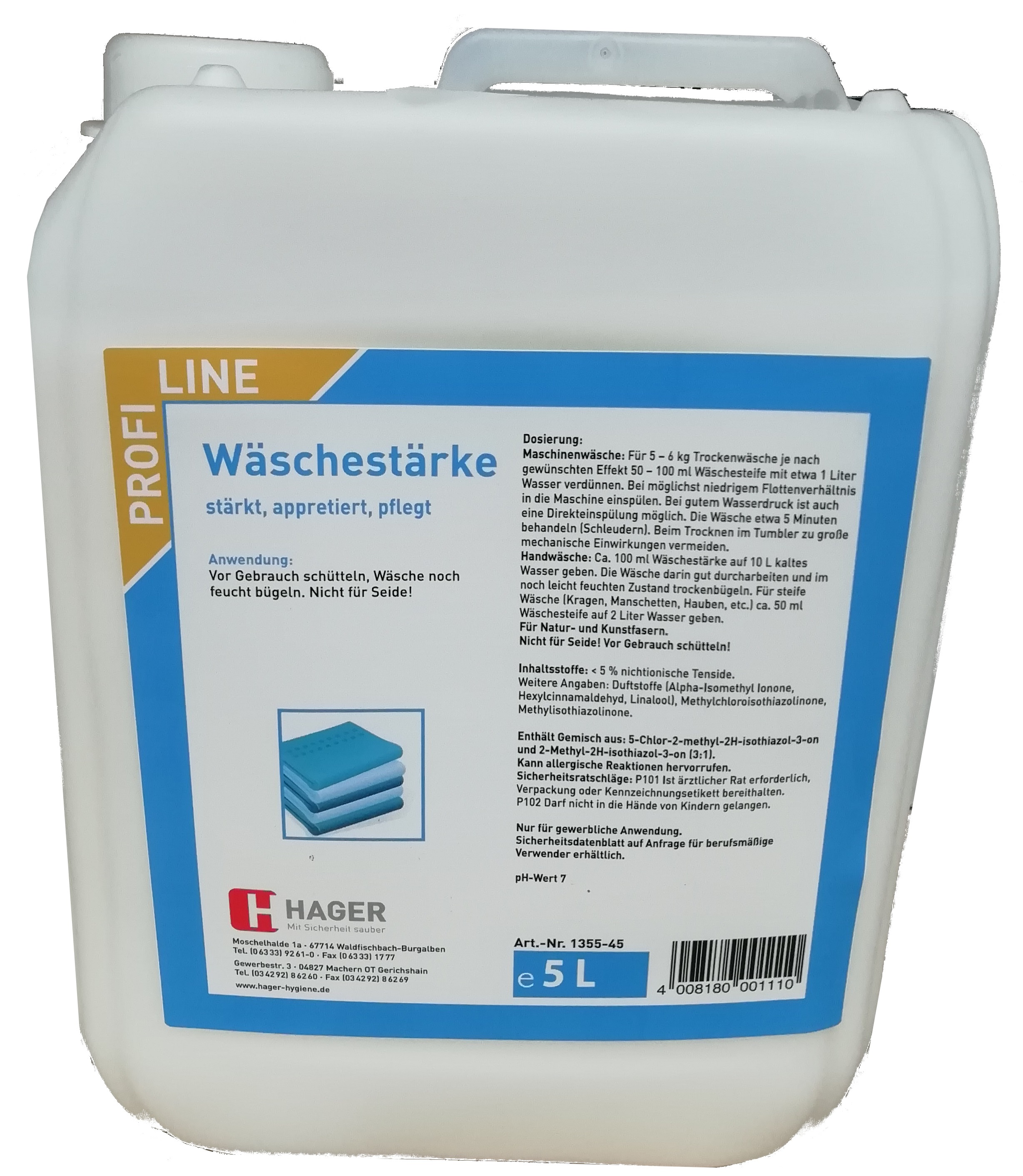 Eilfix - Wäschesteife / Wäschestärke flüssig 5 Liter