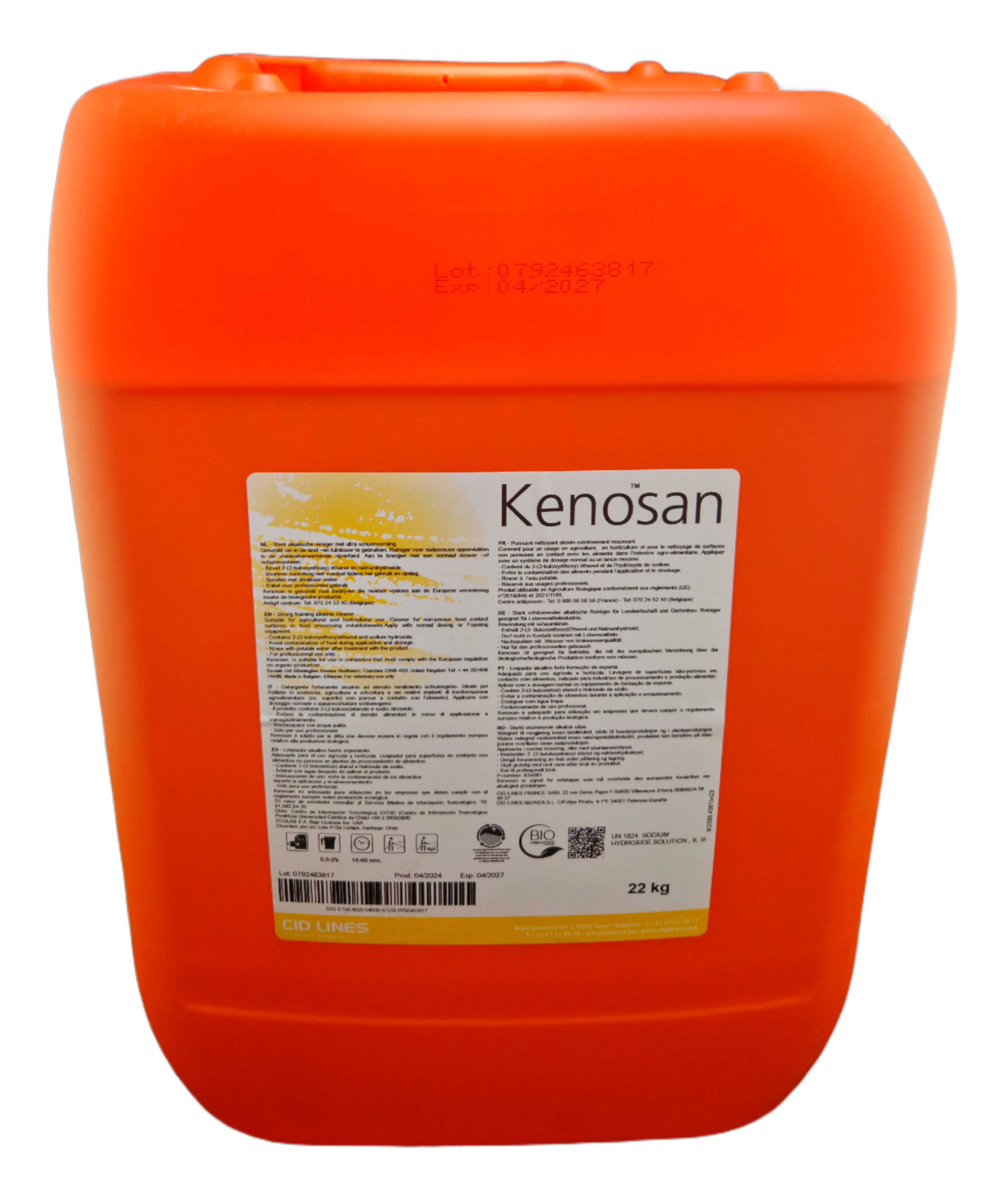 Cid Lines - Kenosan Schaumreiniger 22 Kg Kanister Cid Lines - Kenosan Schaumreiniger 22 Kg Kanister