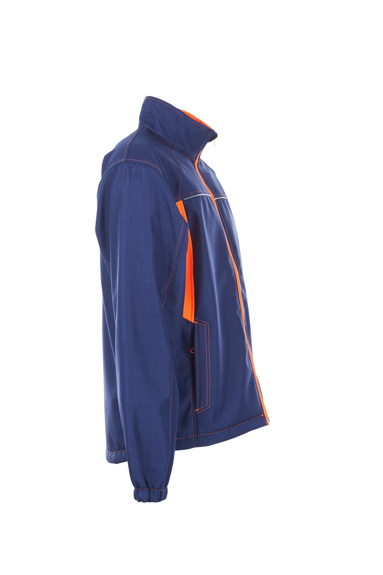 Planam Basalt Neon Softshelljacke Arbeitsjacke Marine-Orange 6291