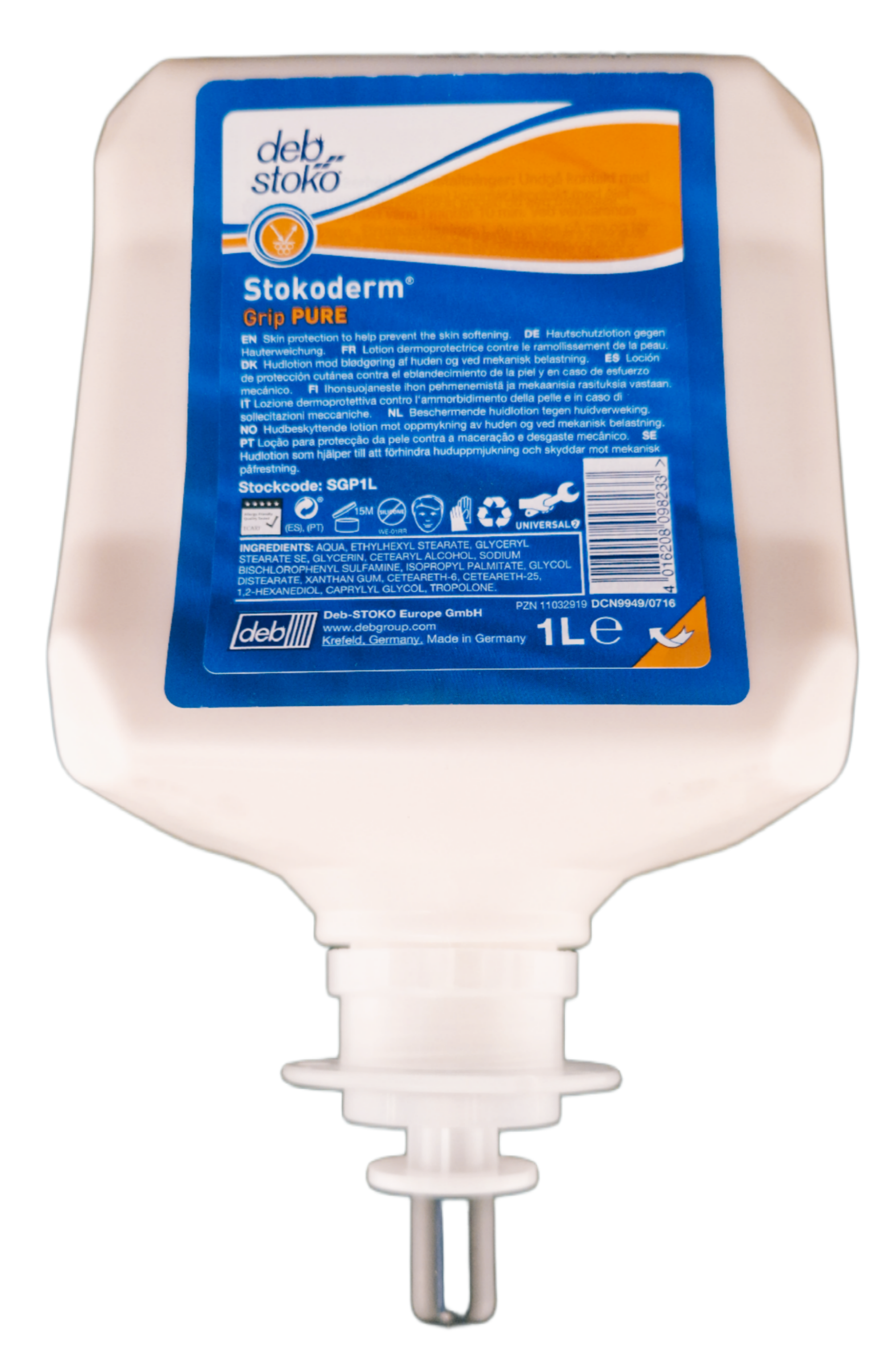Stokoderm® Grip PURE (Stokoderm® twinprotect sensitive) 1 Liter