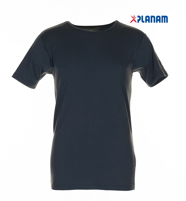 Planam Funktionswäsche Shirt kurzarm 190g/m² Unterwäsche Winter 2241 Grau