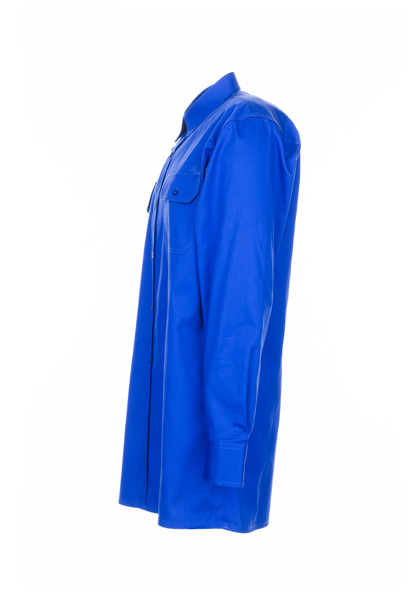 temphemden_0407_06_1 Planam Köperhemd 1/1 langarm Arbeitshemd 0407 Mittelblau