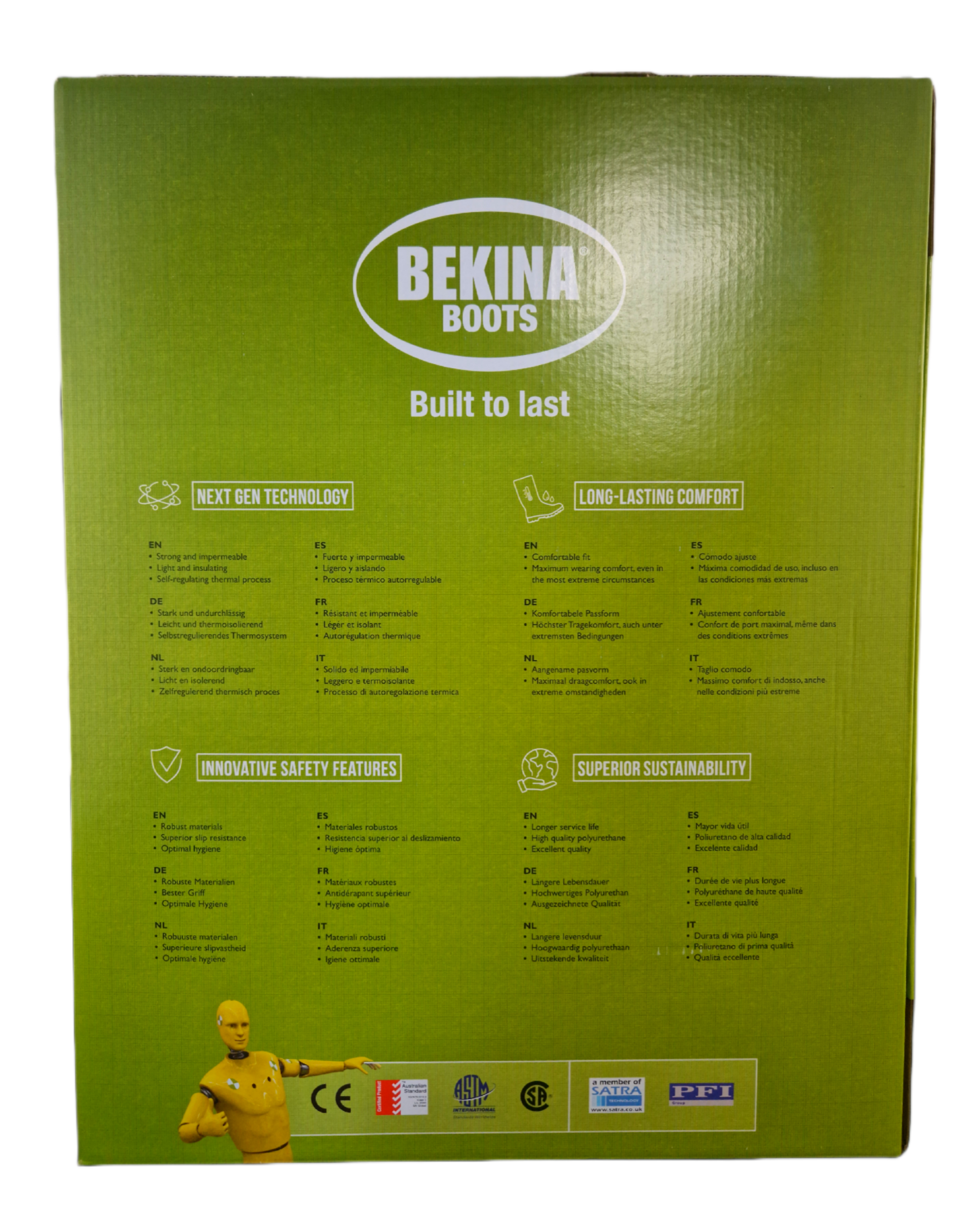 Bekina - Agrilite S5 Sicherheitsstiefel - Gummistiefel mit Stahlkappe