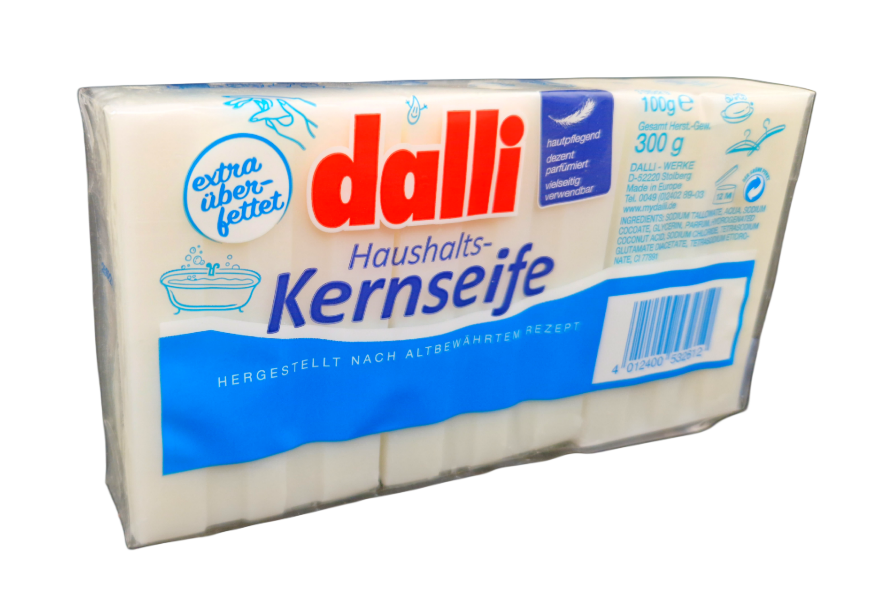 Seife Kernseife weiß 100g pro Stück ( 3 Stück )