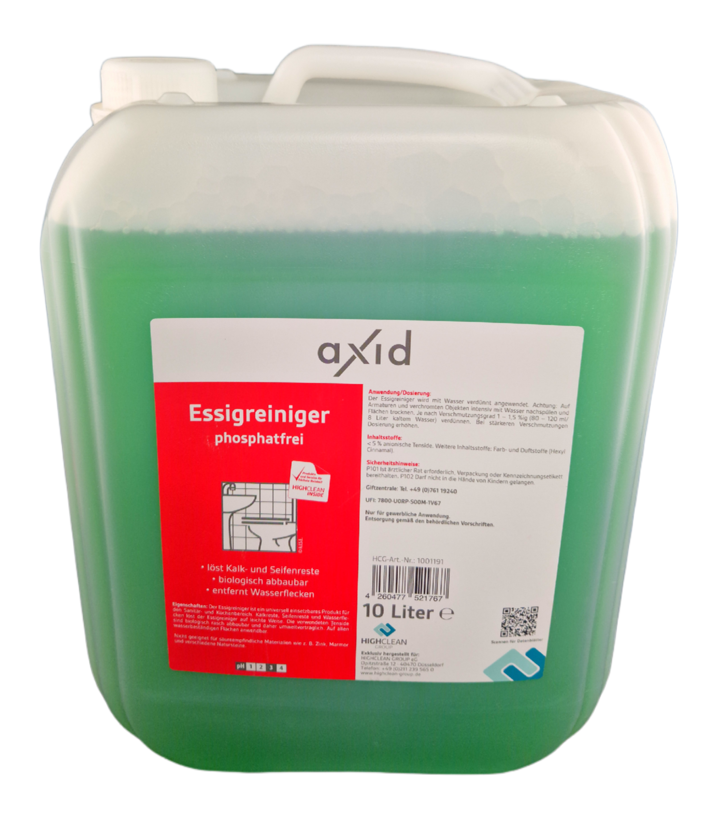 Axid - Essigreiniger 10L Kanister Axid - Essigreiniger 10L Kanister