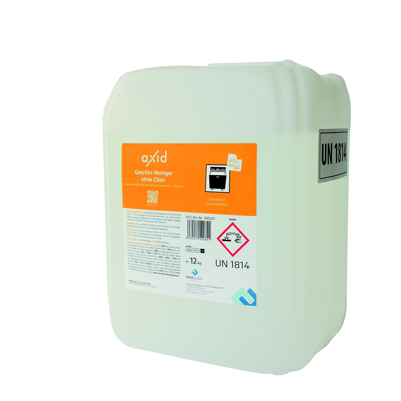Axid Geschirrspülmaschinen- Geschirrreiniger ohne Chlor 10 Liter