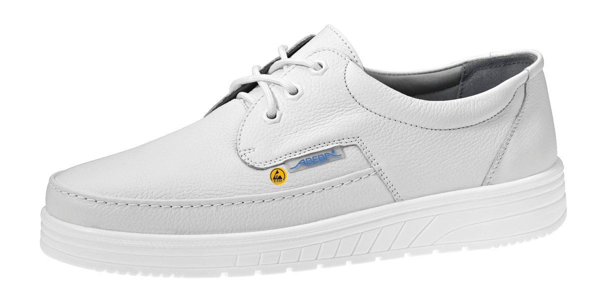 temp32600 ABEBA Berufsschuh Air Cushion 2600|32600 ESD O2 Küchenschuh Halbschuh Arbeitsschuh weiß