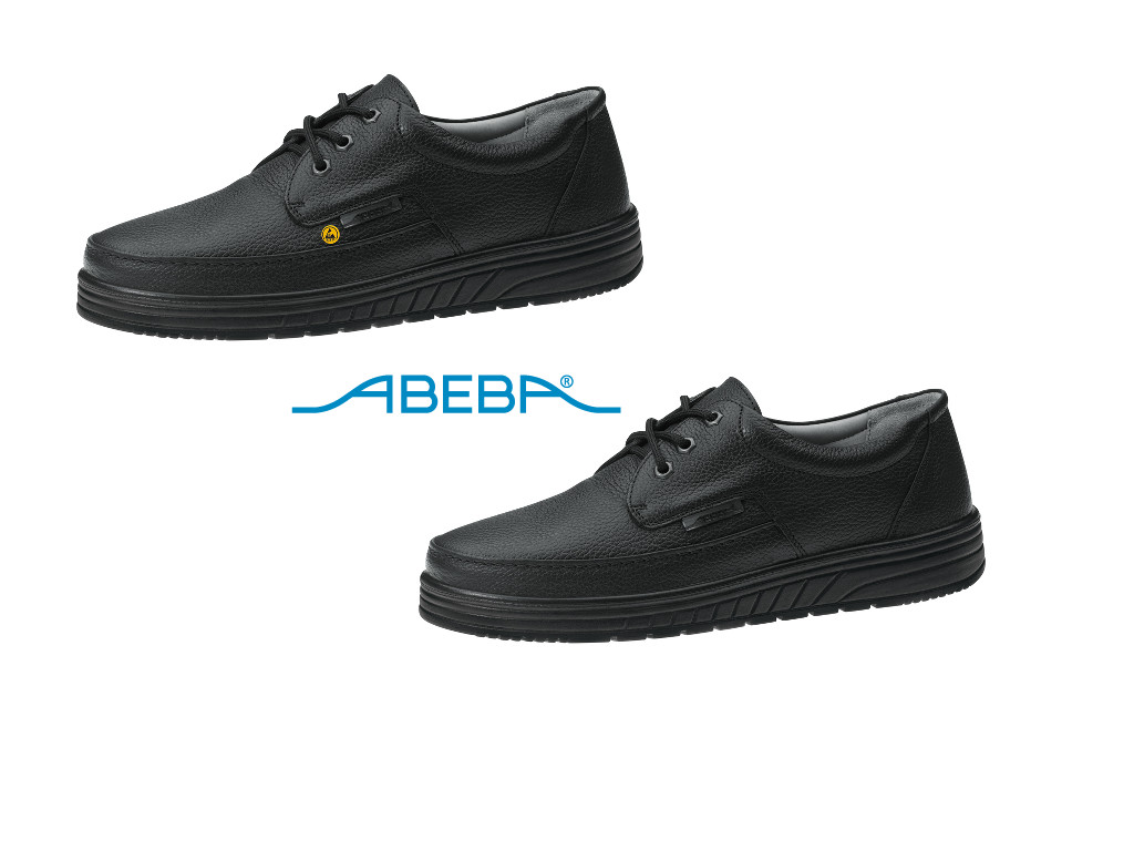 ABEBA Berufsschuh Air Cushion 2610|32610 ESD O2 Küchenschuh Halbschuh Arbeitsschuh schwarz