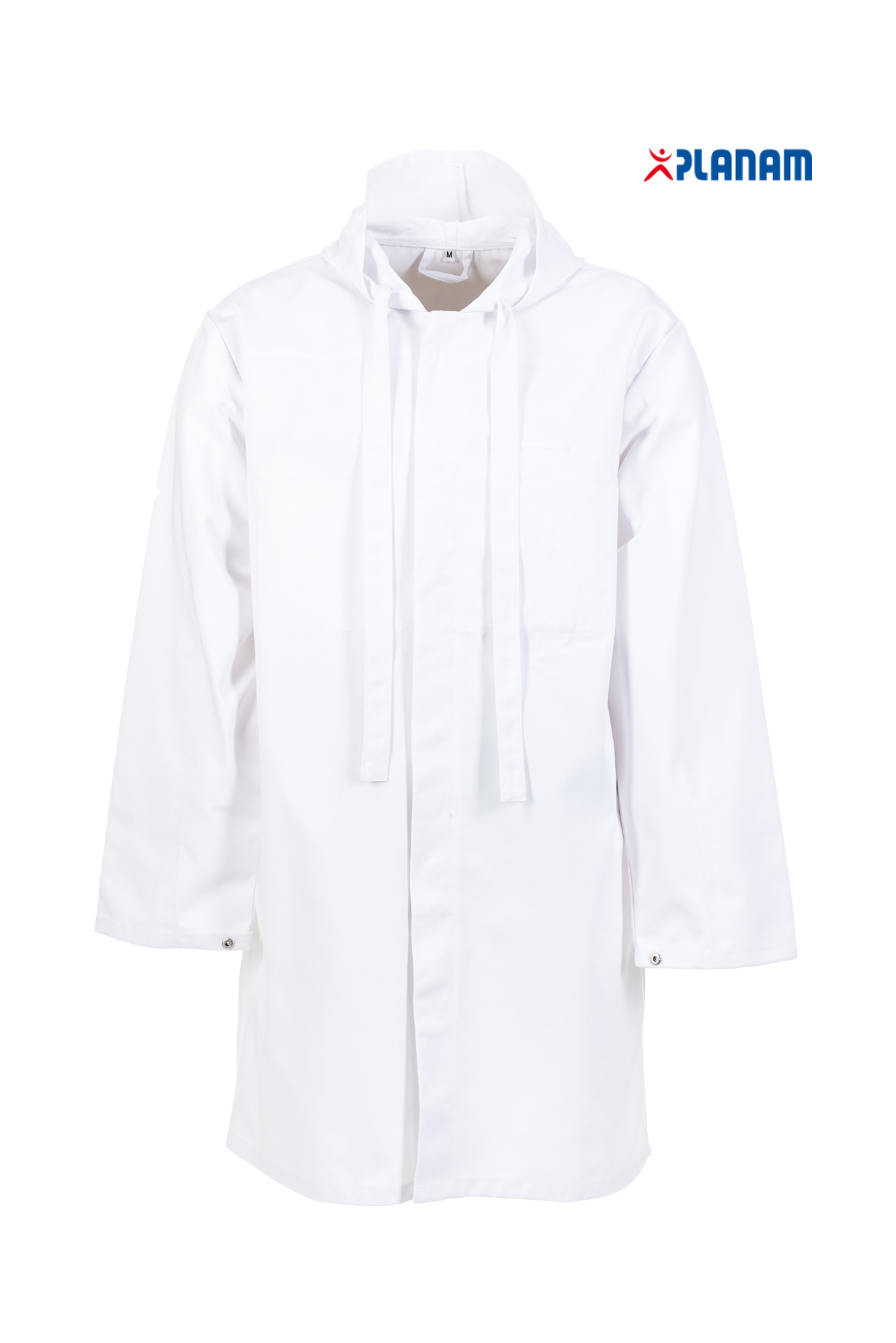 tempzoom_5390_001-logo Planam Food Herren Fleischträgermantel Mantel Kittel Fleischer 5390 Reinweiß