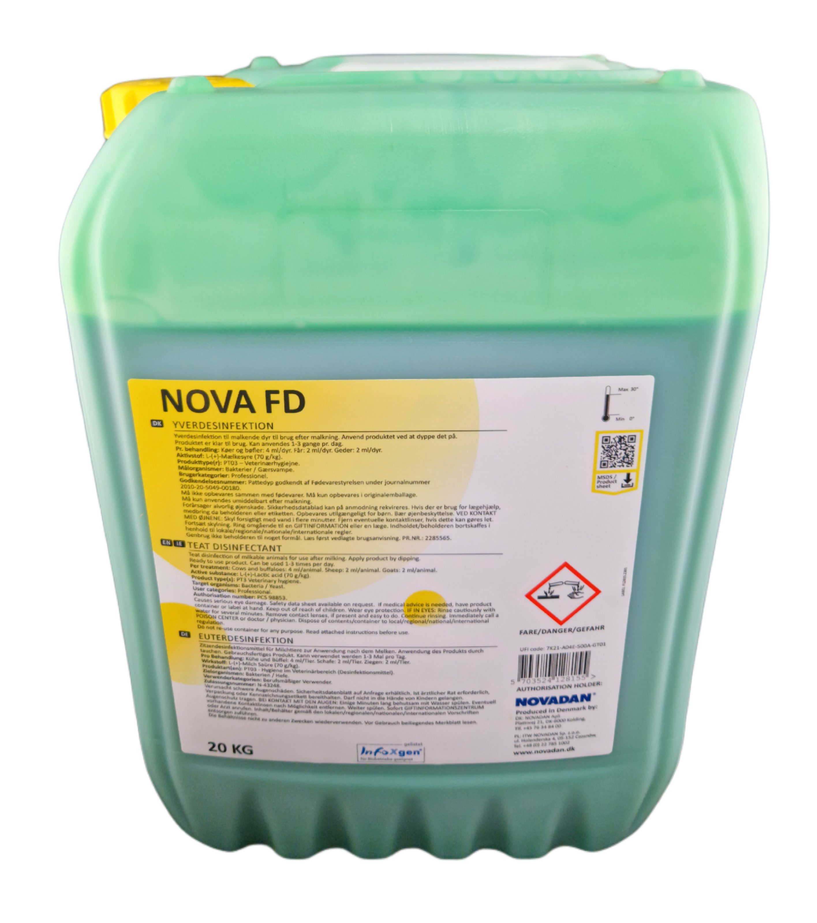Nova FD Euterdippmittel 20 Liter Kanister