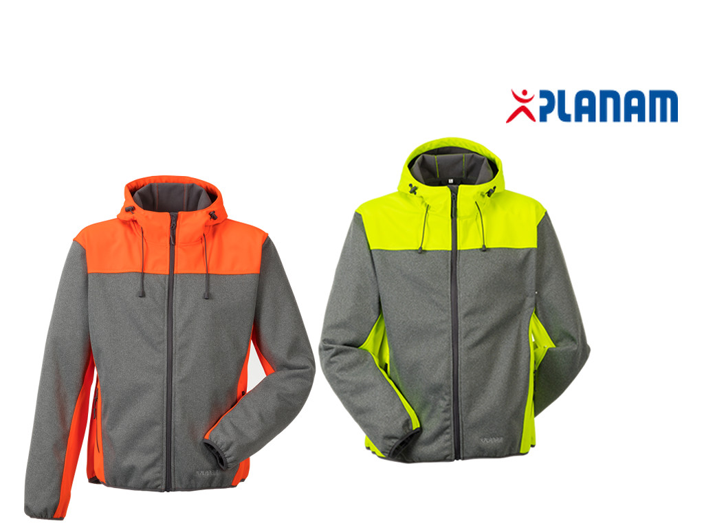 Planam Outdoor Kontrast Softshelljacke Gr. XS - 4XL, in 2 Farben