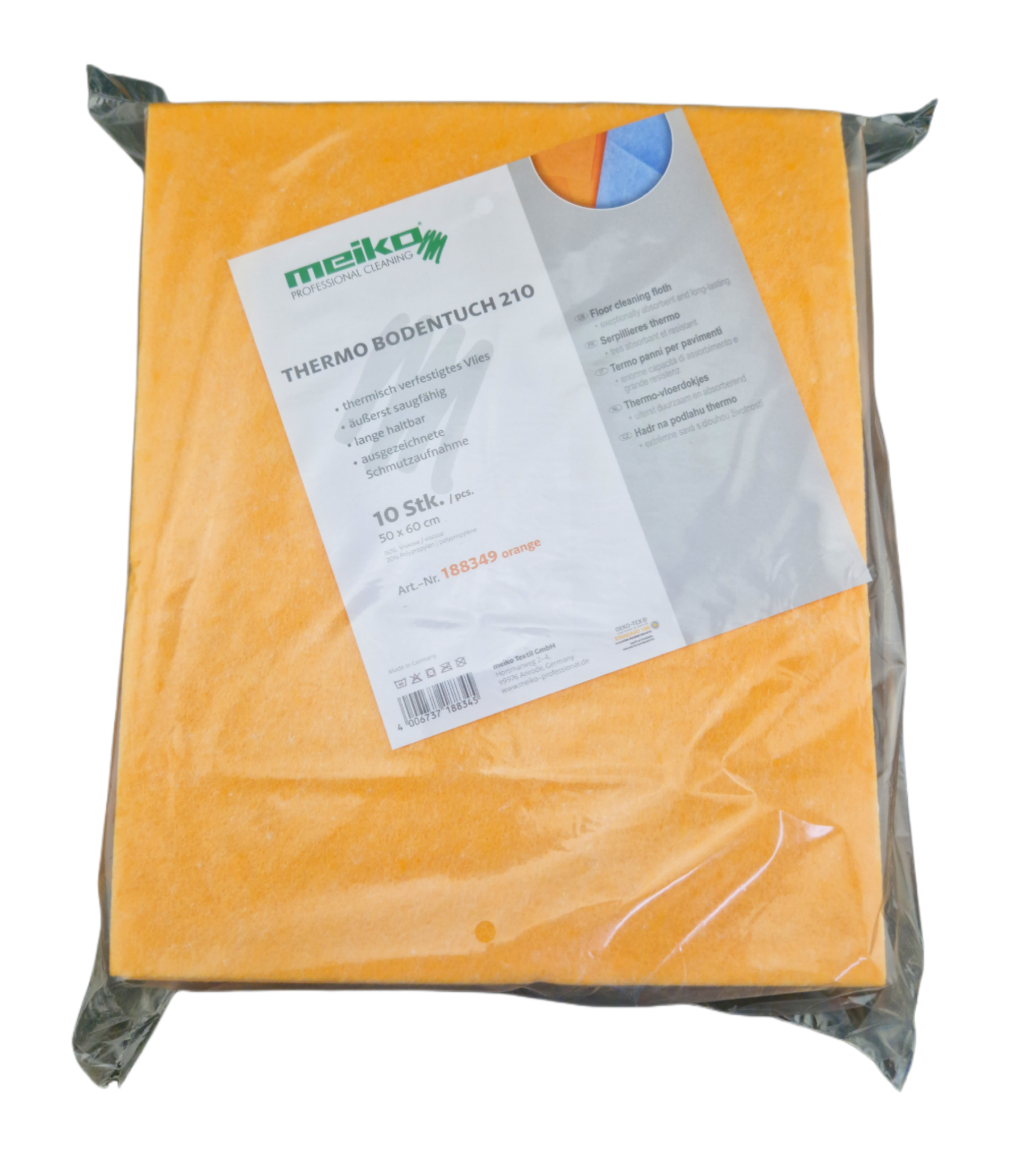 Meiko Bodentuch 210 Thermovlies 50x60 cm orange 10 Stück - 188349