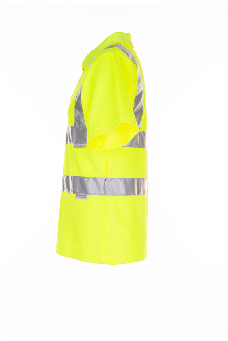 Planam Warnschutz Poloshirt uni 2092 Arbeitsshirt Arbeitspolo Uni Gelb