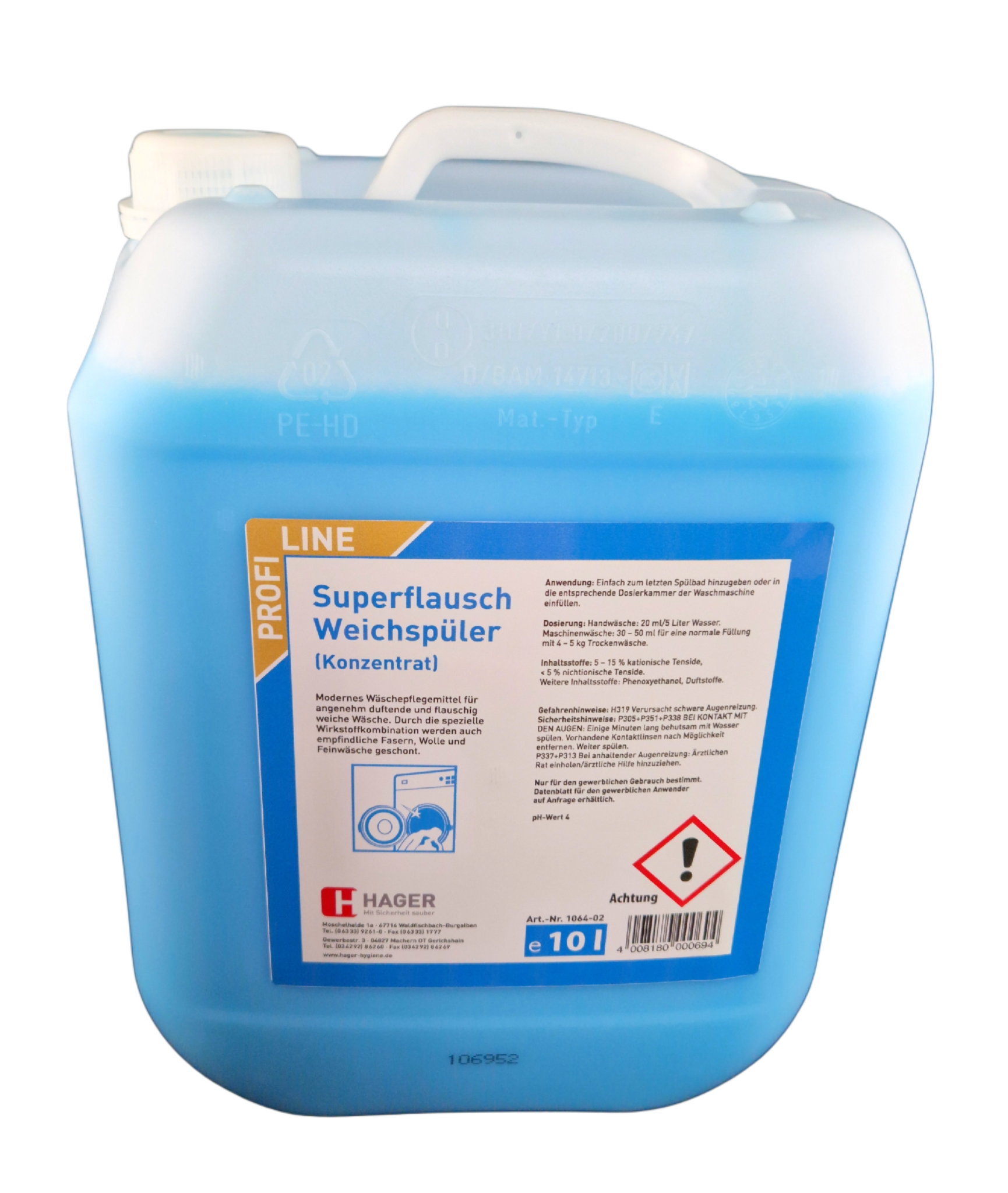 Wäscheweich Blütenduft blau 10l Kanister