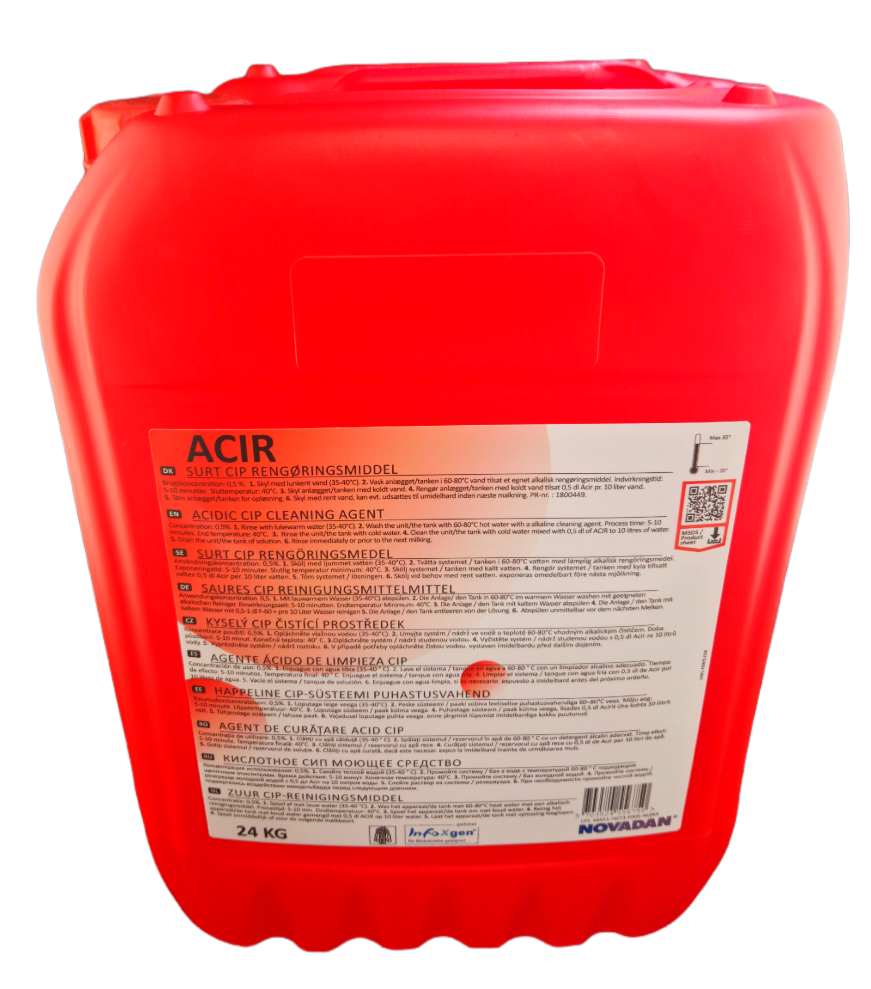 Novadan - Acir sauer 24 kg Kanister Novadan - Acir sauer 24 kg Kanister