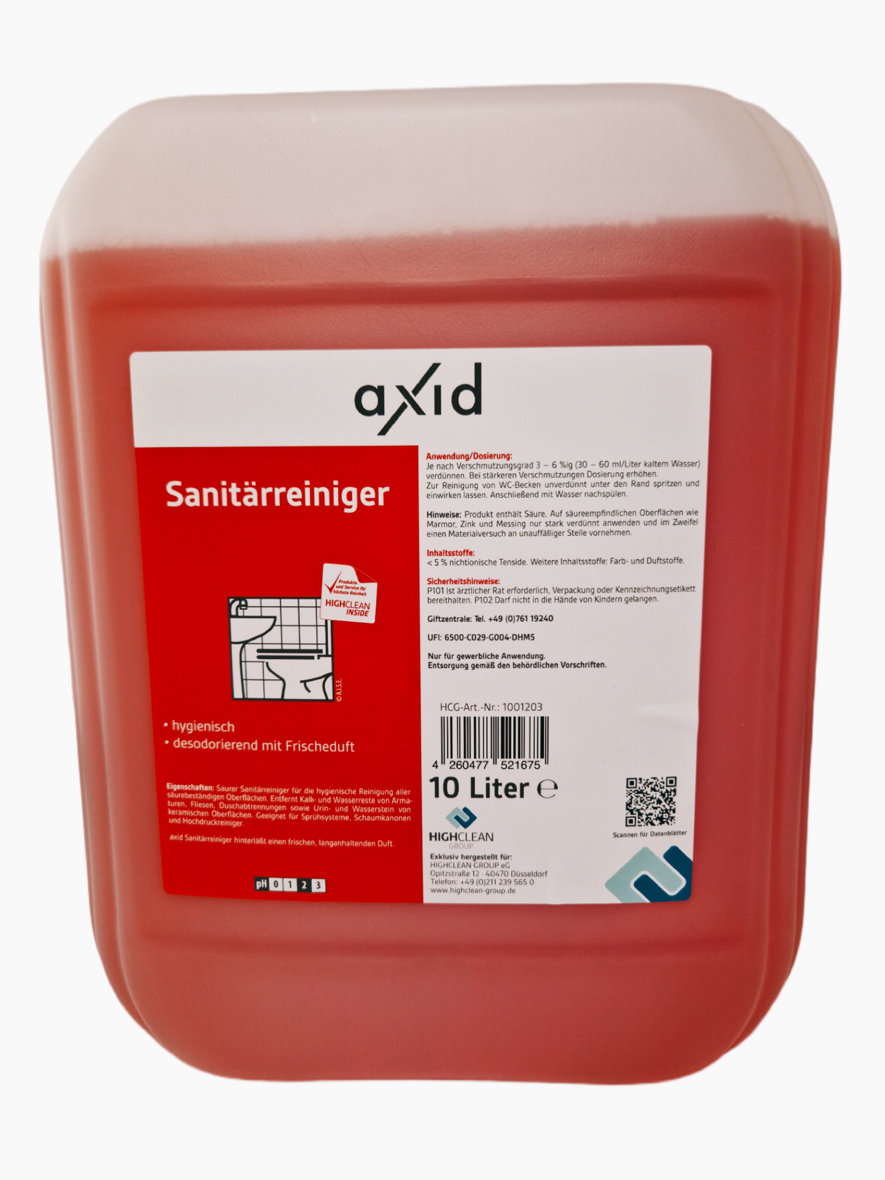 Axid - Sanitärreiniger Citro 10L Kanister