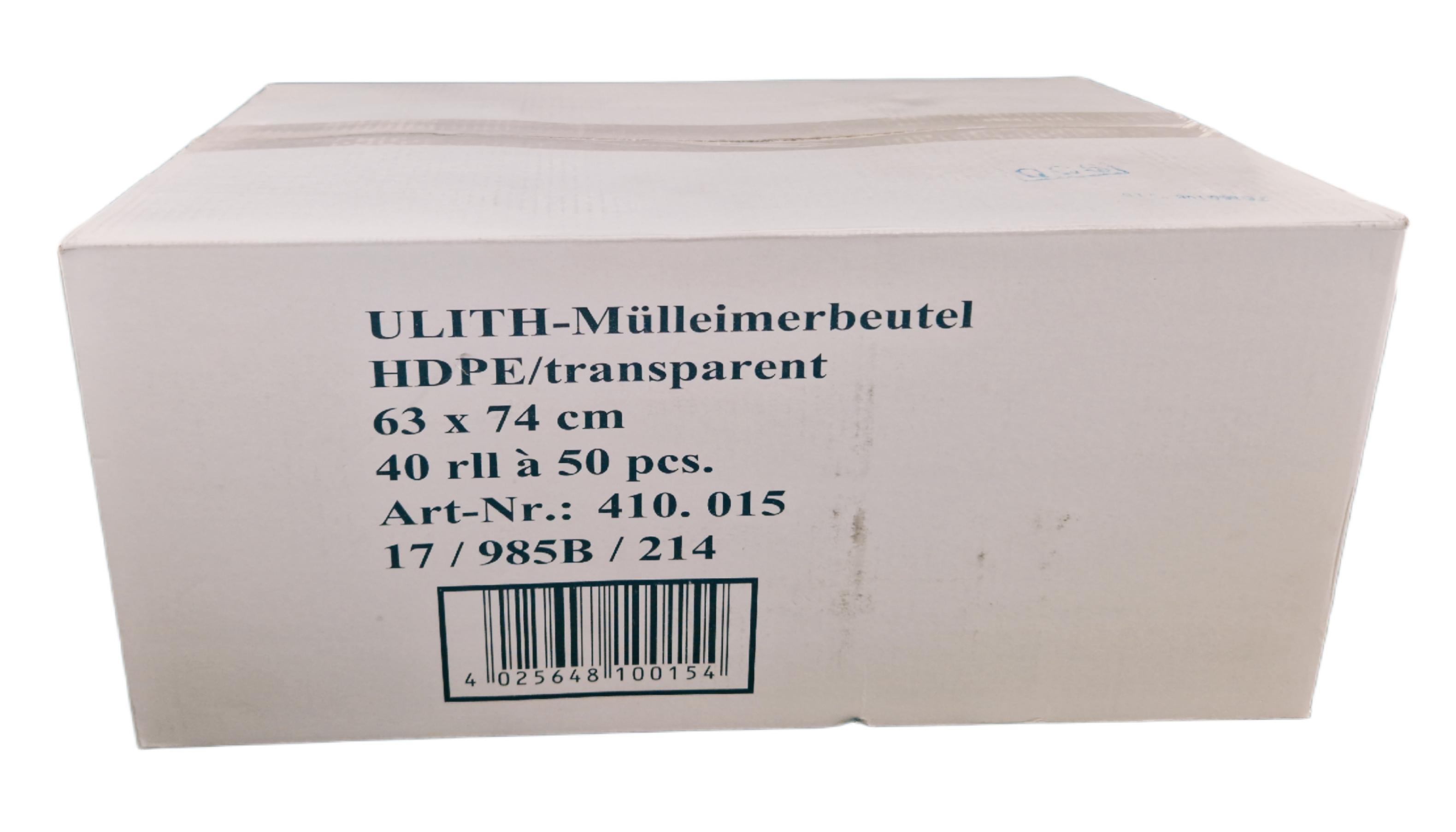 Müllbeutel HDPE - 60 Liter transparent Karton