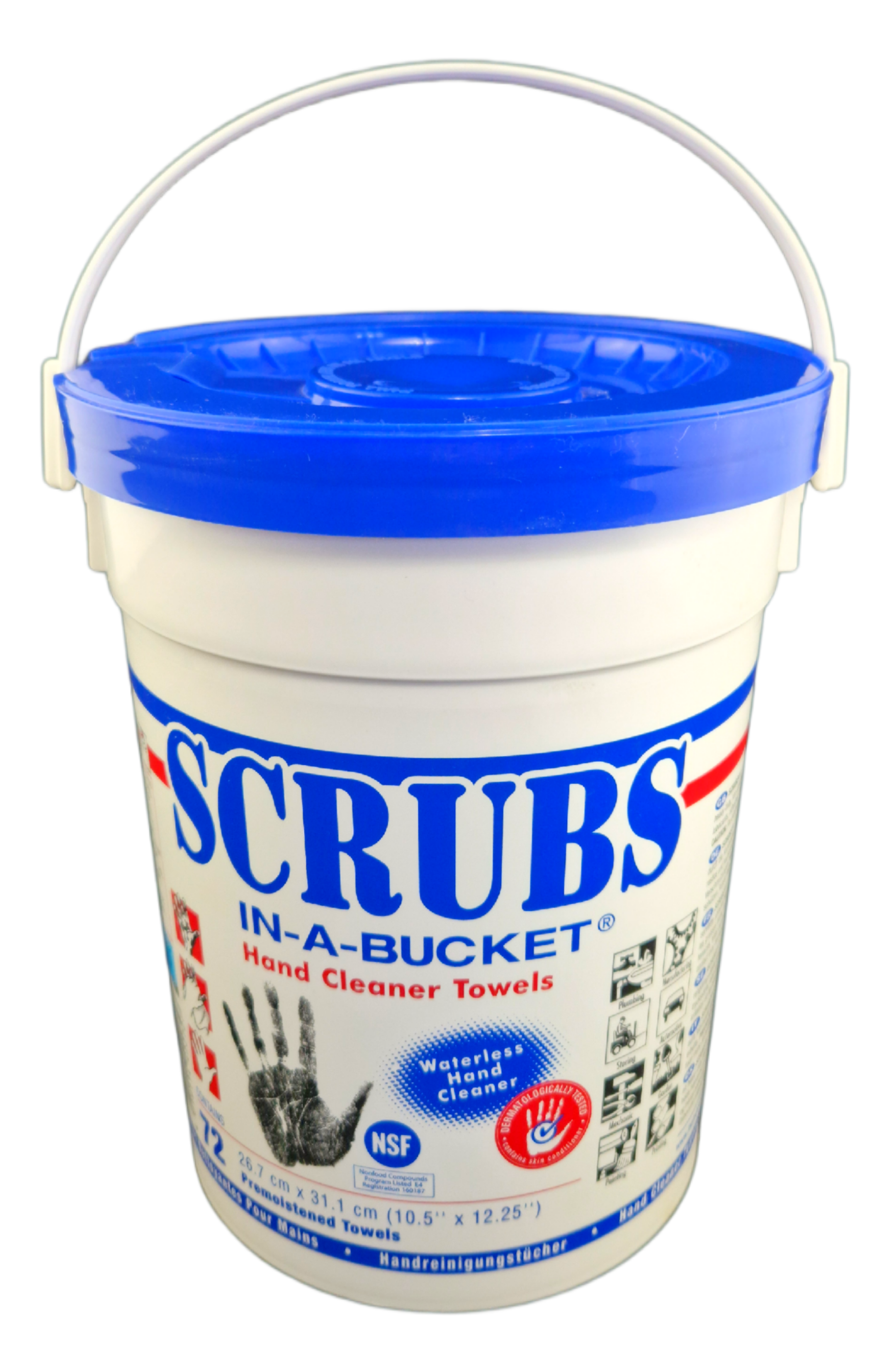 SCRUBS® IN-A-BUCKET® Handreinigungstücher Handreinigung 72 Tücher/Eimer