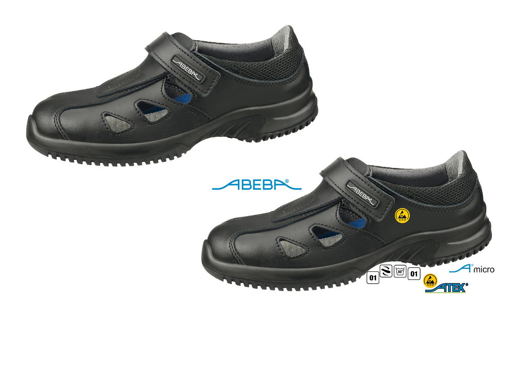 ABEBA UNI6 Berufsschuh Arbeitsschuh schwarz 6796 | 36796 ESD
