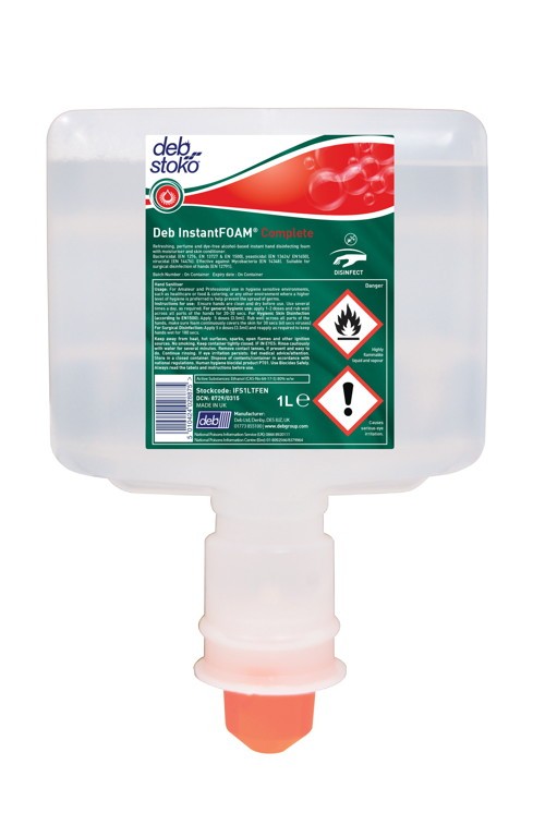 Deb Instant- FOAM® Complete 1 Liter Touch Free Kartusche (Deb® InstantFOAM Kartusche für Spender)