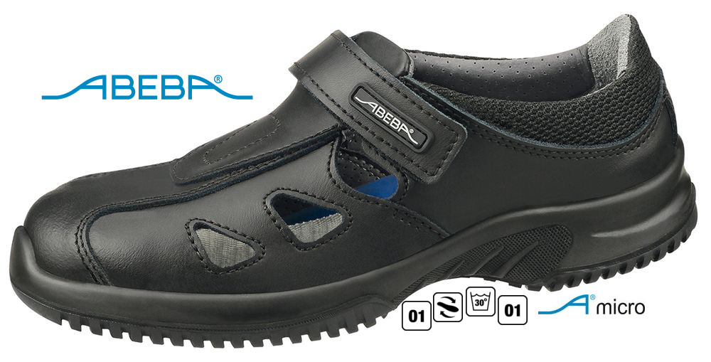 ABEBA UNI6 Berufsschuh Arbeitsschuh schwarz 6796 | 36796 ESD