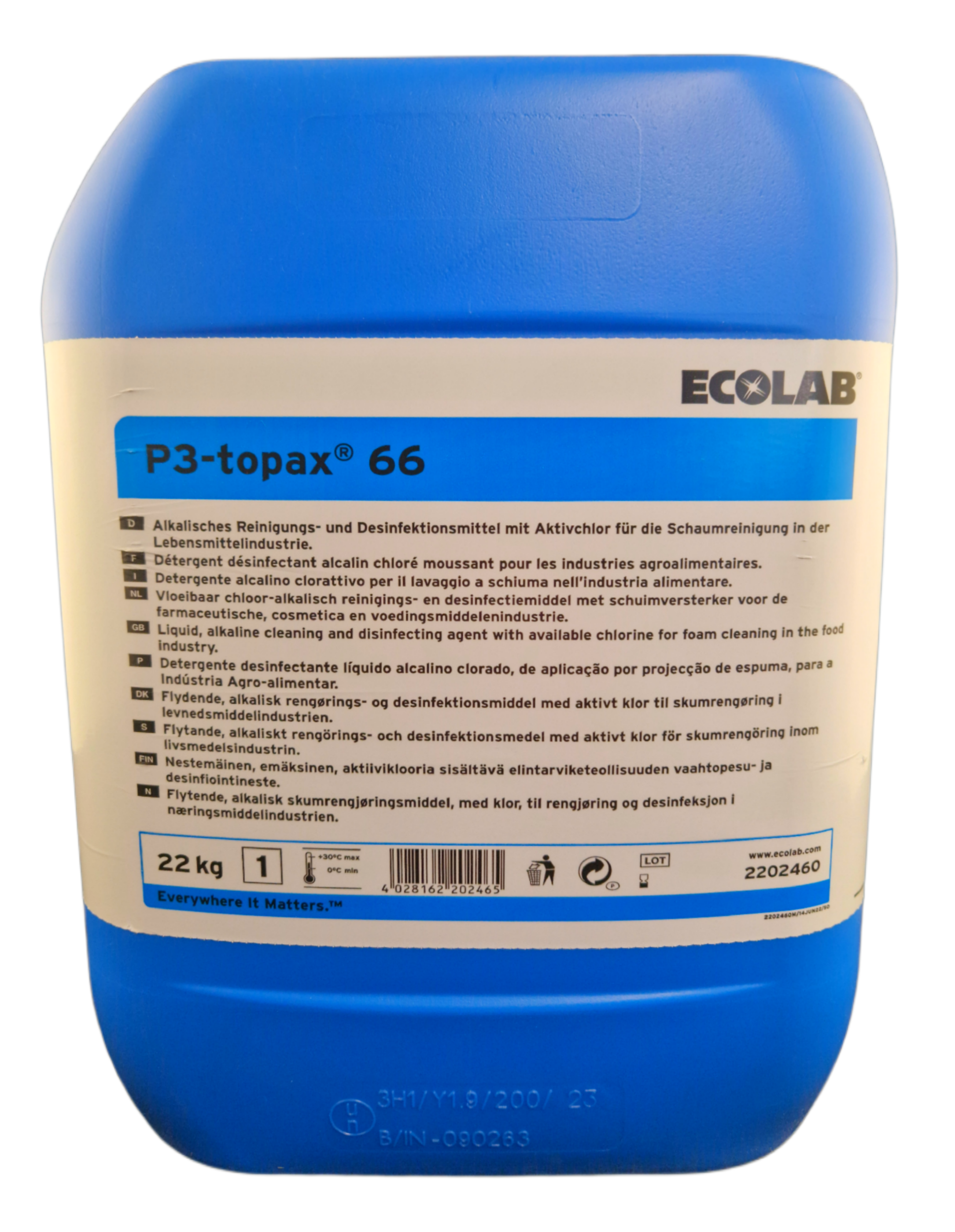 Ecolab - P3-Topax 66 | 22 kg/Kanister Ecolab - P3-Topax 66 | 22 kg/Kanister