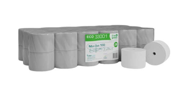 TUBELESS WC-Papier 2lg MINI DUO Recycling 33001 TUBELESS WC-Papier 2lg MINI DUO Recycling 33001